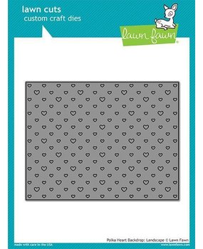 Lawn Fawn Polka Heart Backdrop: Landscape Die (LF1830) Lawn Fawn Polka Heart Backdrop: Landscape Die (LF1830)