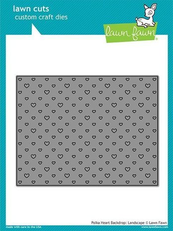 Lawn Fawn Polka Heart Backdrop: Landscape Die (LF1830) Lawn Fawn Polka Heart Backdrop: Landscape Die (LF1830)