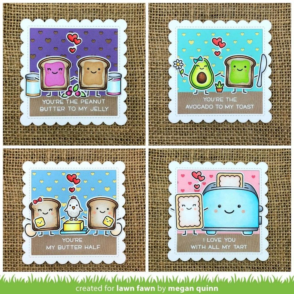 Lawn Fawn Polka Heart Backdrop: Portrait Die (LF1831) Lawn Fawn Polka Heart Backdrop: Portrait Die (LF1831)