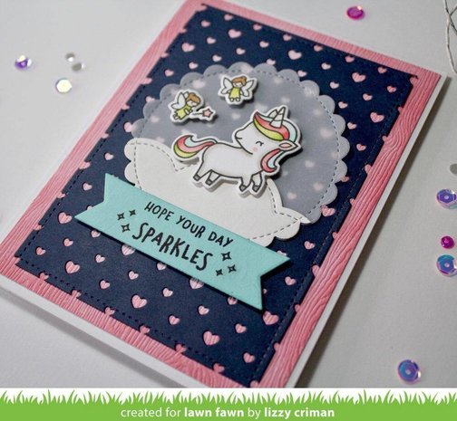 Lawn Fawn Polka Heart Backdrop: Portrait Die (LF1831) Lawn Fawn Polka Heart Backdrop: Portrait Die (LF1831)