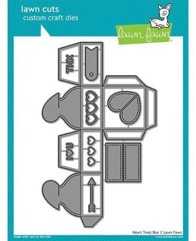 Lawn Fawn Heart Treat Box Dies (LF1825)