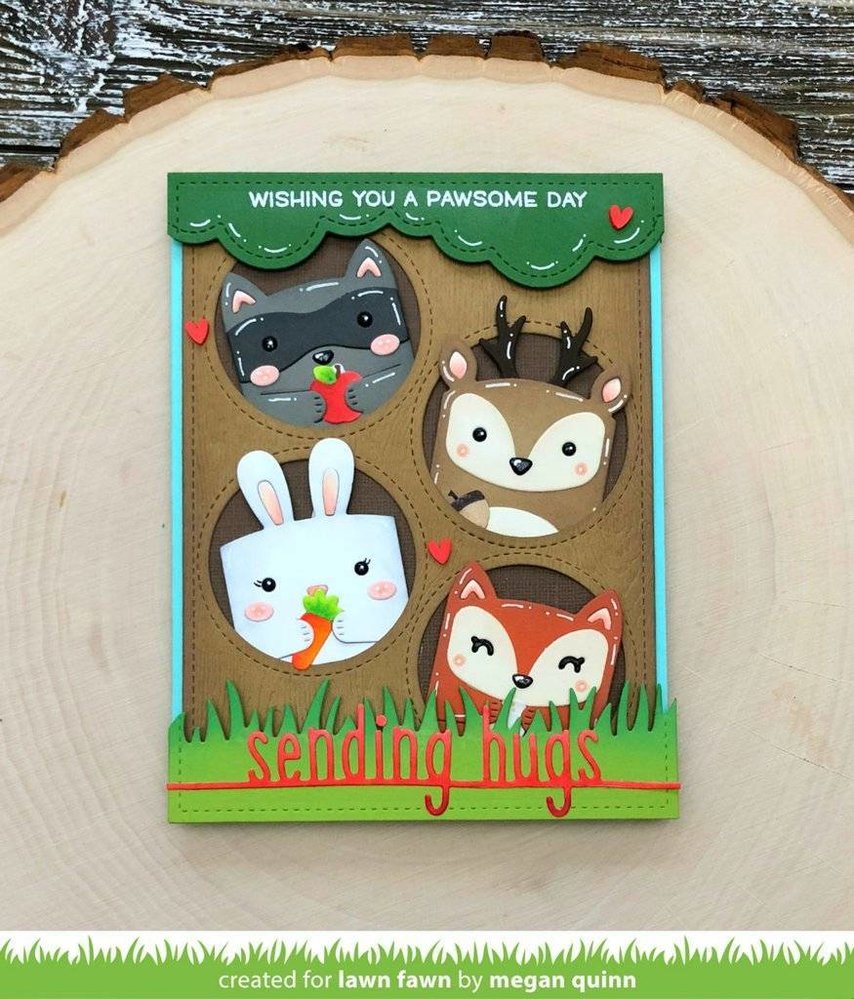 Lawn Fawn Tiny Gift Box Raccoon and Fox Add-On Dies (LF1826) Lawn Fawn Tiny Gift Box Raccoon and Fox Add-On Dies (LF1826)