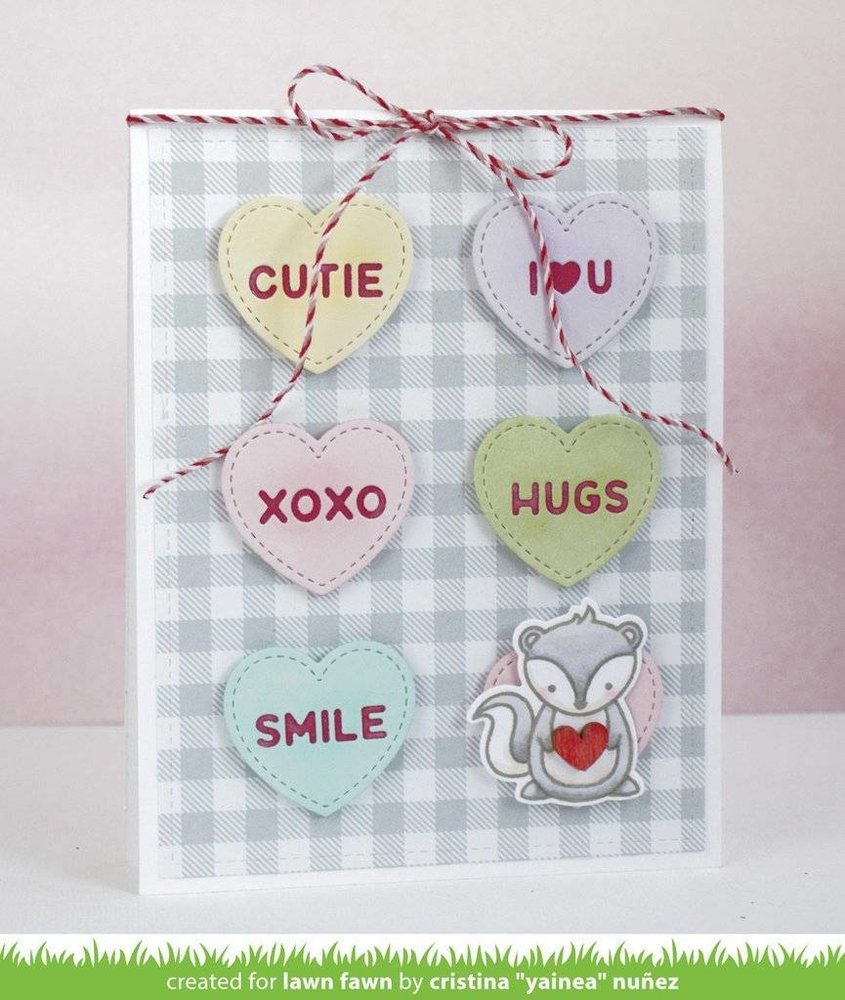 Lawn Fawn Candy Hearts Dies (LF1827) Lawn Fawn Candy Hearts Dies (LF1827)