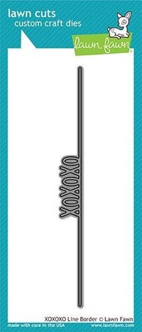 Lawn Fawn XOXOXO Line Border Die (LF1829)