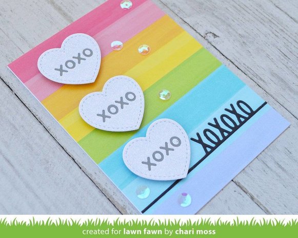Lawn Fawn XOXOXO Line Border Die (LF1829)