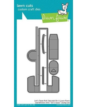 Lawn Fawn Let's Toast Pull Tab Add-On Dies (LF1822)