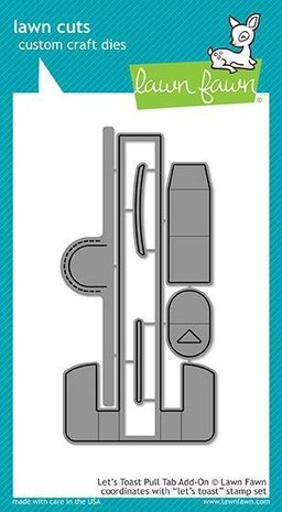 Lawn Fawn Let's Toast Pull Tab Add-On Dies (LF1822)