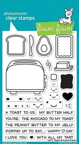 Lawn Fawn Let's Toast Clear Stamps (LF1820) Lawn Fawn Let's Toast Clear Stamps (LF1820)