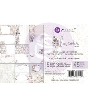 Prima Marketing Inc Lavender Frost 4x6 Inch Journaling Cards (634322)