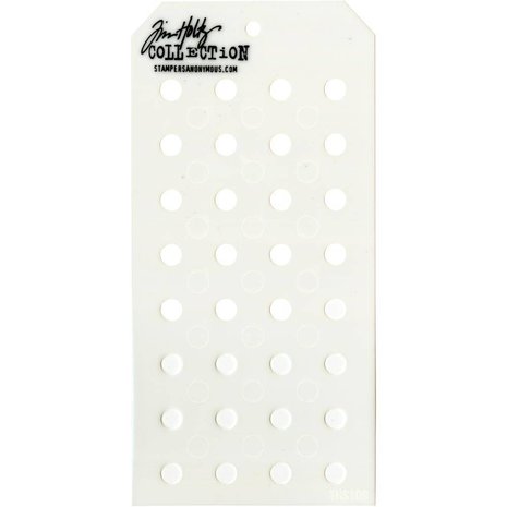Stampers Anonymous Tim Holtz Shifter Dots Layering Stencil (THS109) Stampers Anonymous Tim Holtz Shifter Dots Layering Stencil (THS109)
