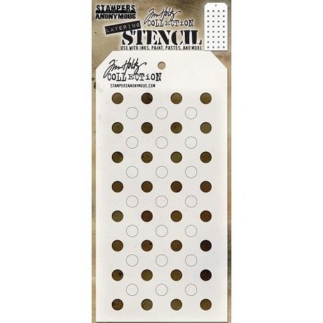 Stampers Anonymous Tim Holtz Shifter Dots Layering Stencil (THS109) Stampers Anonymous Tim Holtz Shifter Dots Layering Stencil (THS109)