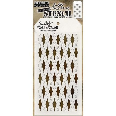 Stampers Anonymous Tim Holtz Shifter Diamonds Layering Stencil (THS110) Stampers Anonymous Tim Holtz Shifter Diamonds Layering Stencil (THS110)