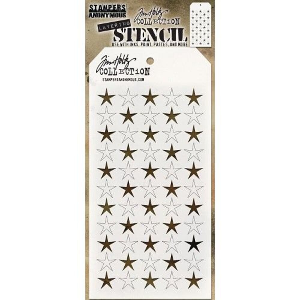 Stampers Anonymous Tim Holtz Shifter Stars Layering Stencil (THS111) Stampers Anonymous Tim Holtz Shifter Stars Layering Stencil (THS111)