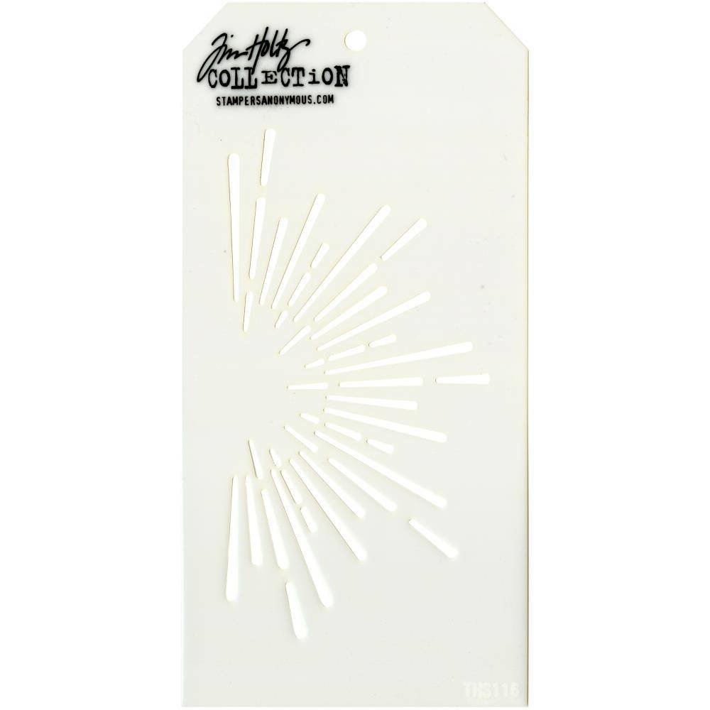 Stampers Anonymous Tim Holtz Burst Layering Stencil (THS116) Stampers Anonymous Tim Holtz Burst Layering Stencil (THS116)