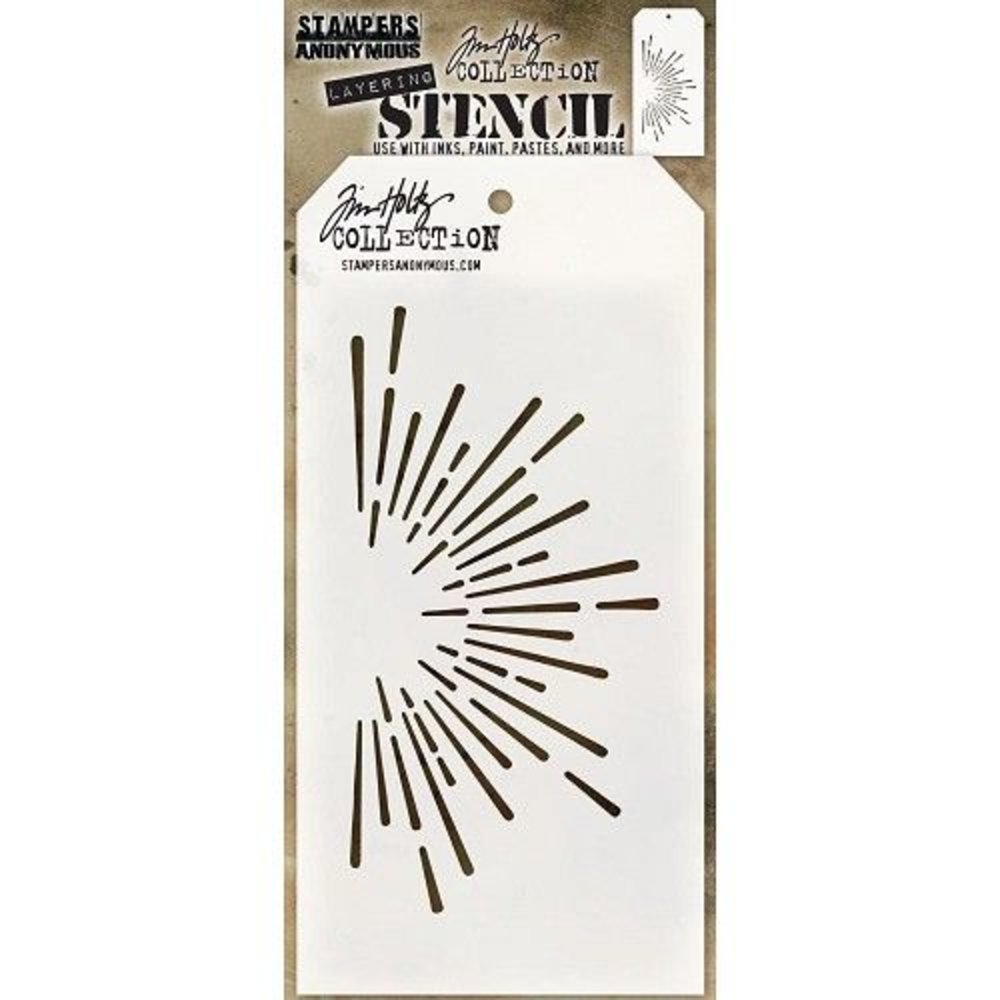 Stampers Anonymous Tim Holtz Burst Layering Stencil (THS116) Stampers Anonymous Tim Holtz Burst Layering Stencil (THS116)