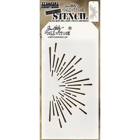 Stampers Anonymous Tim Holtz Burst Layering Stencil (THS116) Stampers Anonymous Tim Holtz Burst Layering Stencil (THS116)