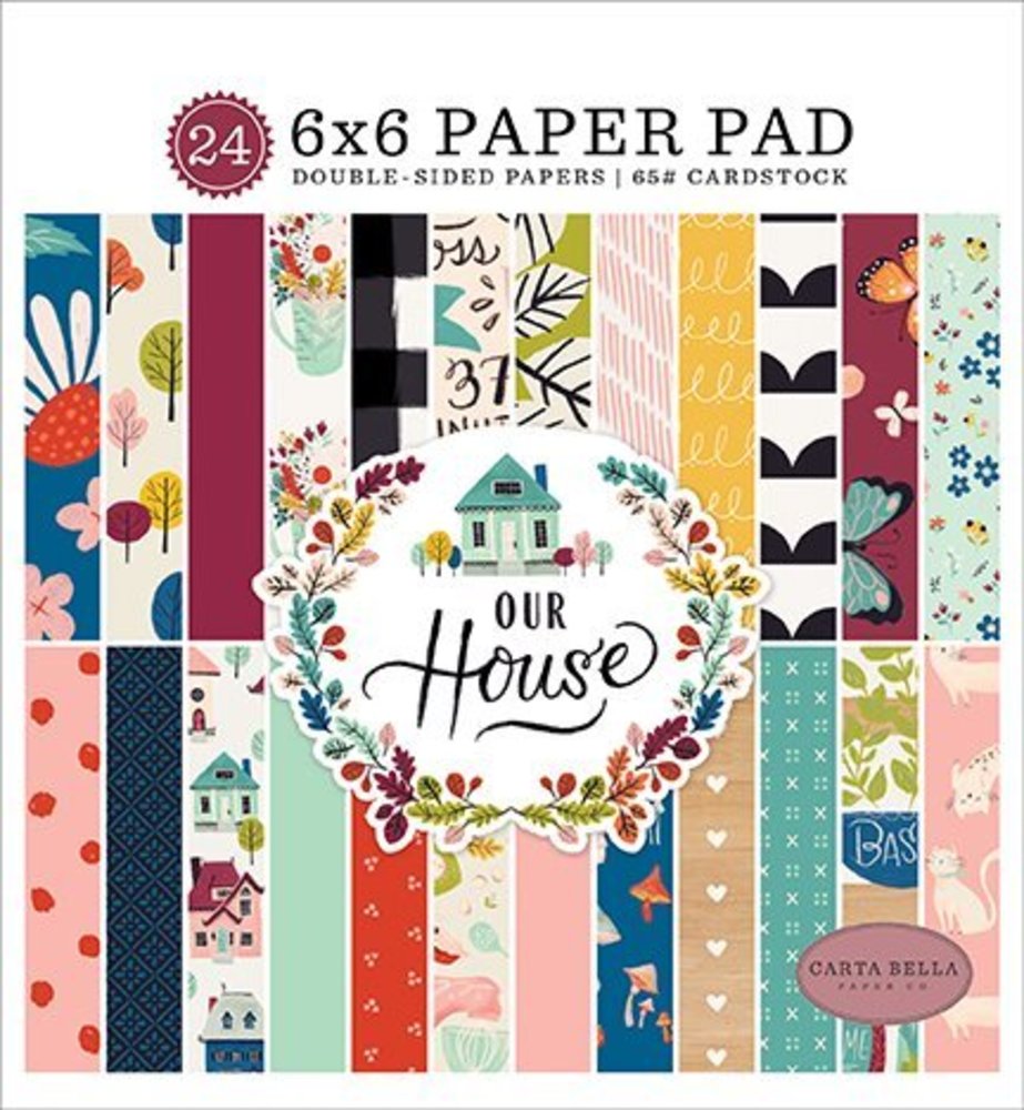 Carta Bella Our House 6x6 Inch Paper Pad (CBOH94023) Carta Bella Our House 6x6 Inch Paper Pad (CBOH94023)