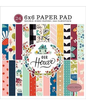 Carta Bella Our House 6x6 Inch Paper Pad (CBOH94023) Carta Bella Our House 6x6 Inch Paper Pad (CBOH94023)
