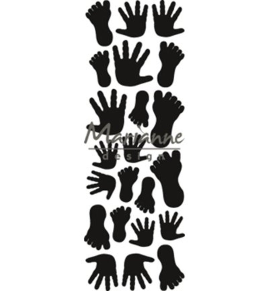 Marianne Design Craftable Punch Die Hands & Feet (CR1457) Marianne Design Craftable Punch Die Hands & Feet (CR1457)