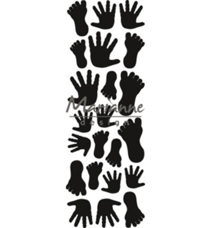 Marianne Design Craftable Punch Die Hands & Feet (CR1457) Marianne Design Craftable Punch Die Hands & Feet (CR1457)