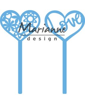 Marianne Design Creatable Heart Pins (Set of 2) (LR0573) Marianne Design Creatable Heart Pins (Set of 2) (LR0573)