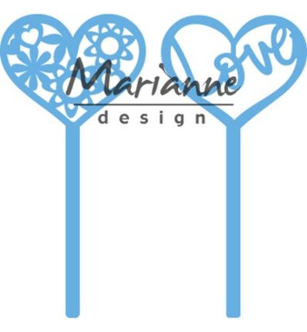 Marianne Design Creatable Heart Pins (Set of 2) (LR0573) Marianne Design Creatable Heart Pins (Set of 2) (LR0573)