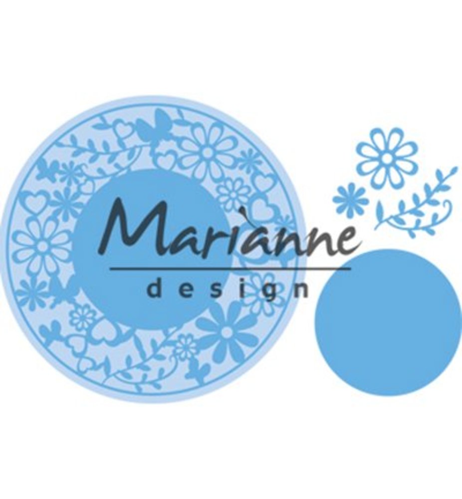 Marianne Design Creatable Flower Frame Round (LR0574) Marianne Design Creatable Flower Frame Round (LR0574)