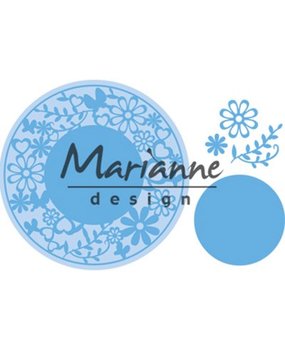Marianne Design Creatable Flower Frame Round (LR0574)* Marianne Design Creatable Flower Frame Round (LR0574)*