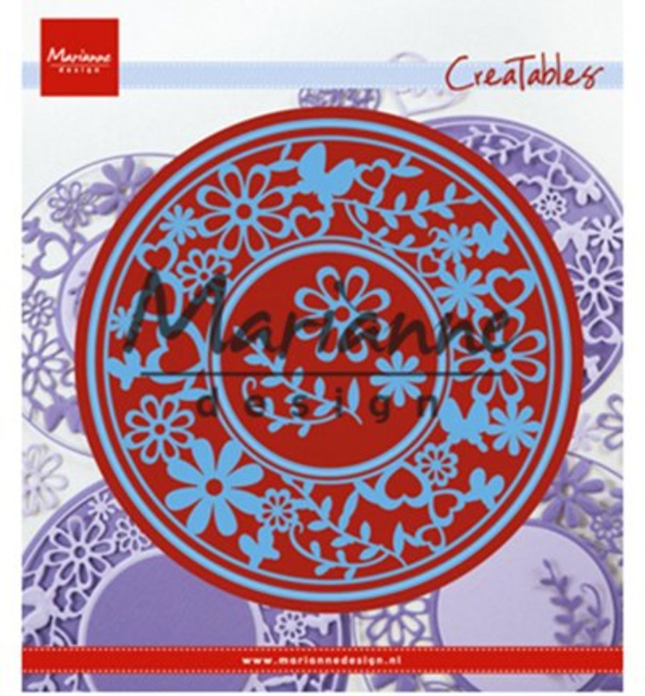 Marianne Design Creatable Flower Frame Round (LR0574) Marianne Design Creatable Flower Frame Round (LR0574)