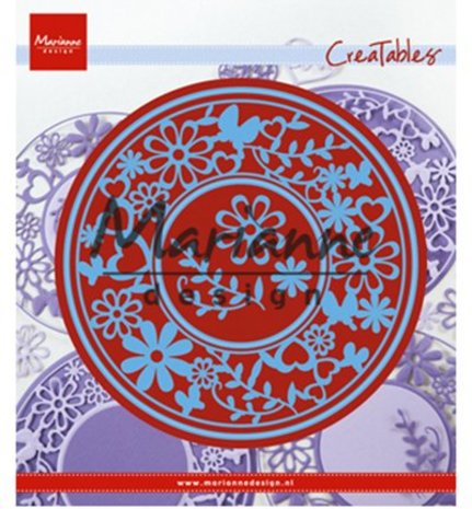Marianne Design Creatable Flower Frame Round (LR0574) Marianne Design Creatable Flower Frame Round (LR0574)