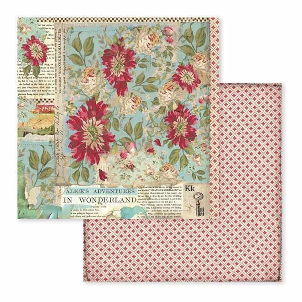Stamperia Alice 12x12 Inch Paper Pack (SBBL52)
