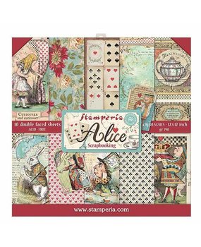 Stamperia Alice 12x12 Inch Paper Pack (SBBL52) Stamperia Alice 12x12 Inch Paper Pack (SBBL52)