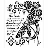 Stamperia Media Stencil Dragonfly (KSTD035)