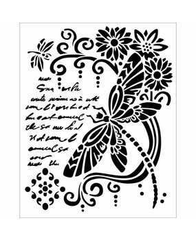 Stamperia Media Stencil Dragonfly (KSTD035) Stamperia Media Stencil Dragonfly (KSTD035)