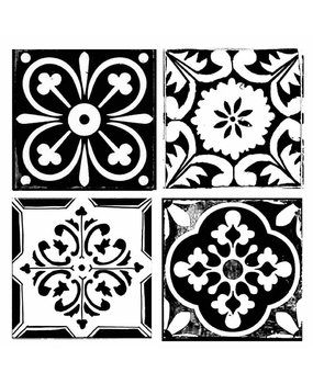 Stamperia Media Stencil Tile (KSTDQ09)