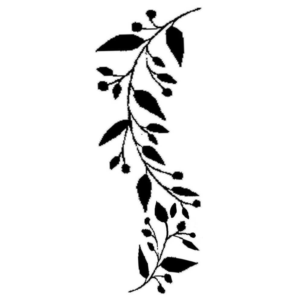 Stamperia Media Stencil Edge with Leaves (KSTDL15) Stamperia Media Stencil Edge with Leaves (KSTDL15)