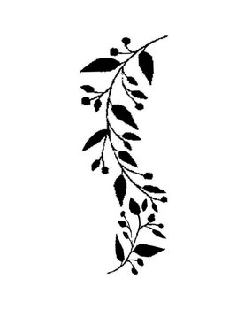 Stamperia Media Stencil Edge with Leaves (KSTDL15) Stamperia Media Stencil Edge with Leaves (KSTDL15)