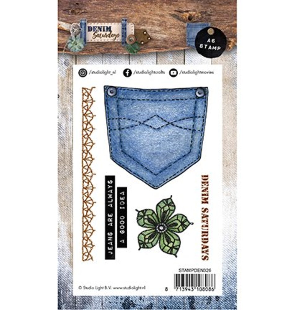 Studio Light Denim Saturdays Clear Stamps (STAMPDEN326) Studio Light Denim Saturdays Clear Stamps (STAMPDEN326)