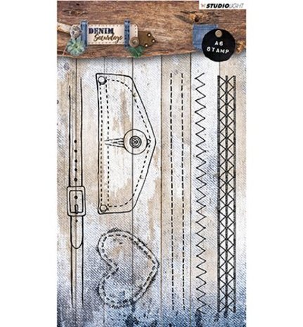 Studio Light Denim Saturdays Clear Stamps (STAMPDEN328)