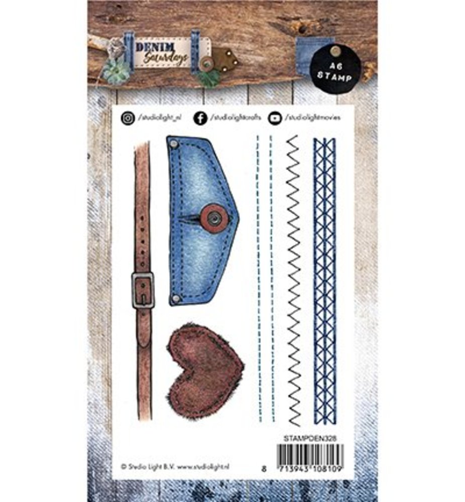 Studio Light Denim Saturdays Clear Stamps (STAMPDEN328)