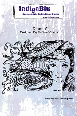 IndigoBlu Dianne A6 Rubber Stamp (IND0153) IndigoBlu Dianne A6 Rubber Stamp (IND0153)