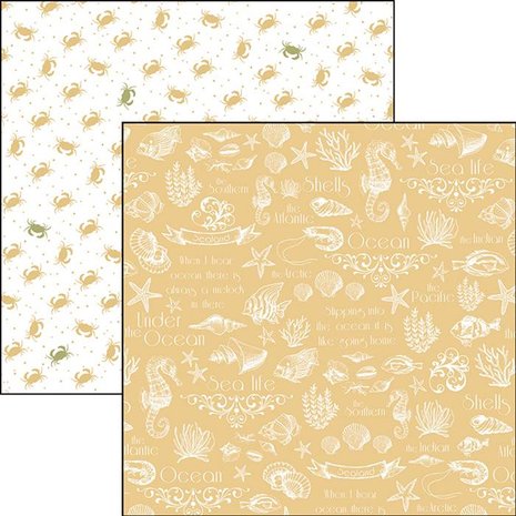 Ciao Bella Papercrafting Under the Ocean 6x6 Inch Paper Pad (CBQ017)