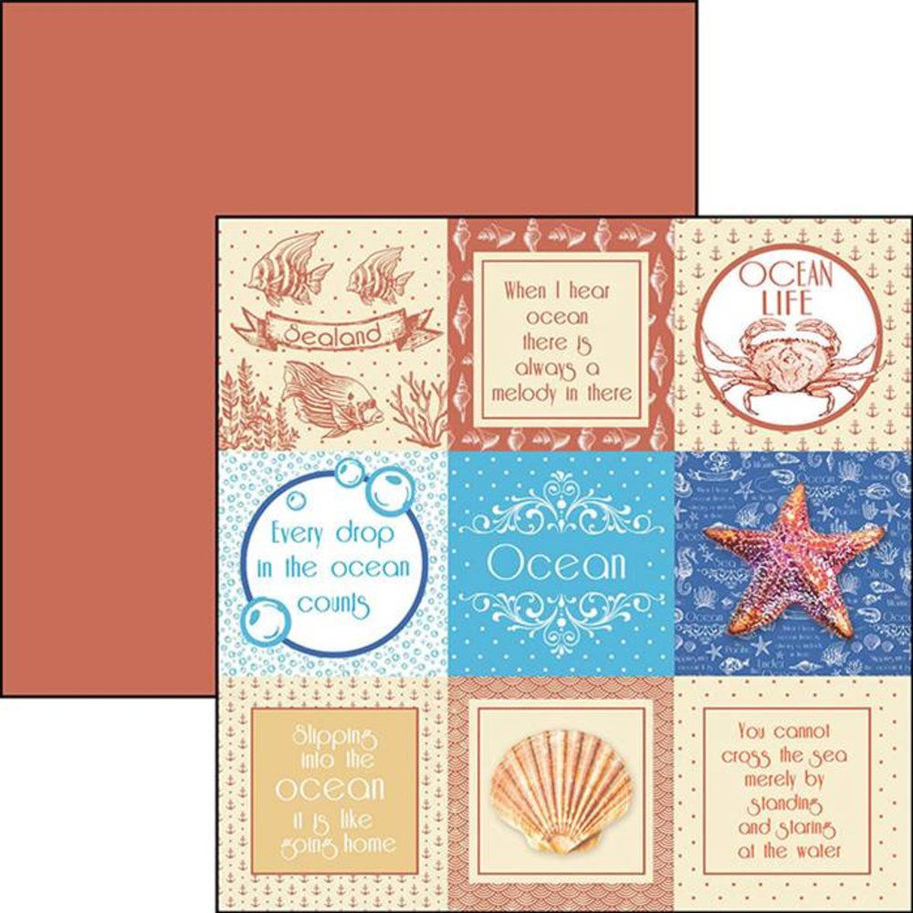 Ciao Bella Papercrafting Under the Ocean 6x6 Inch Paper Pad (CBQ017)