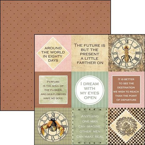Ciao Bella Papercrafting Voyages Extraordinaires 6x6 Inch Paper Pad (CBQ020) Ciao Bella Papercrafting Voyages Extraordinaires 6x6 Inch Paper Pad (CBQ020)