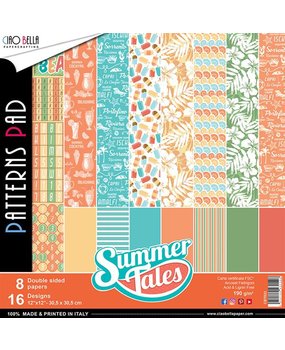 Ciao Bella Papercrafting Summer Tales 12x12 Inch Patterns Pad (CBT022)