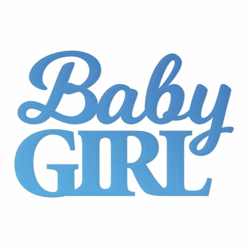 Couture Creations Baby Girl Sentiment Mini Die (CO726086) Couture Creations Baby Girl Sentiment Mini Die (CO726086)