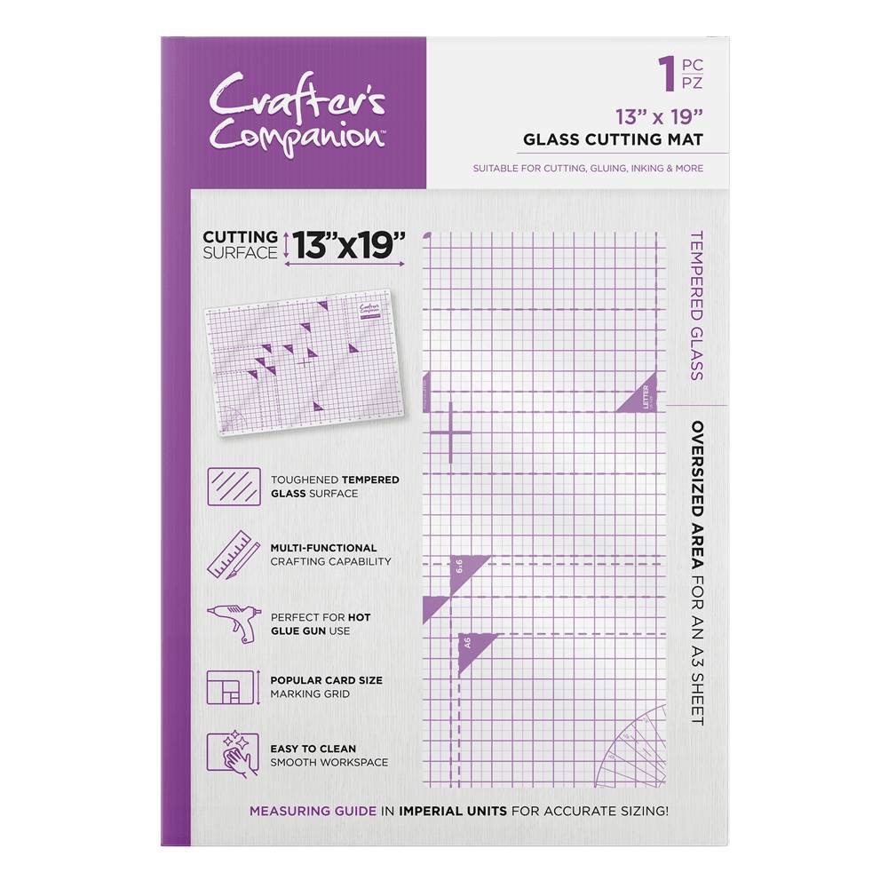 Crafter's Companion Glass Cutting Mat A3 (CC-TOOL-GMAT-19) Crafter's Companion Glass Cutting Mat A3 (CC-TOOL-GMAT-19)