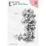 Nellie Snellen Tree With Boat Clear Stamp (IFS014)