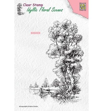 Nellie Snellen Tree With Boat Clear Stamp (IFS014) Nellie Snellen Tree With Boat Clear Stamp (IFS014)
