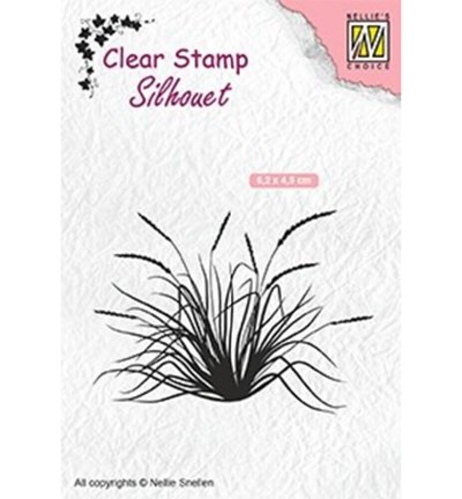 Nellie Snellen Blooming Grass 2 Clear Stamp (SIL057)